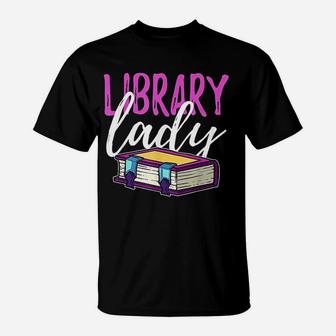 Librarian Library Reading Bookworm Books T-Shirt - Seseable