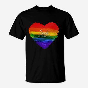 Lincoln Lgbt Pride Watercolor T-Shirt - Seseable
