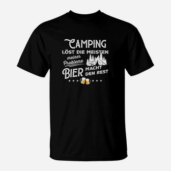 Löst Die Meisten Meiner Probleme Camping T-Shirt - Seseable
