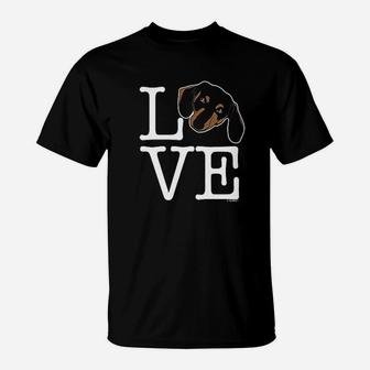 Love Dachshund Dogs T-Shirt - Seseable