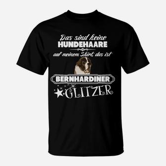 Lustiges Bernhardiner Glitzer T-Shirt für Hundebesitzer, Hunde Fans - Seseable