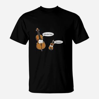 Lustiges Cartoon Musikinstrumenten T-Shirt – Melodie im Taschenformat Design - Seseable