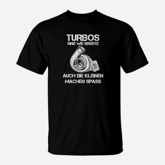 Lustiges Herren T-Shirt Turbos sind wie Brüste - Spaß auch bei kleinen - Seseable