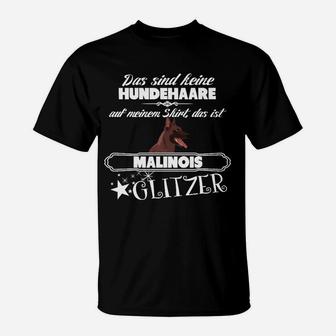 Lustiges Malinois Glitzer T-Shirt für Hundefans - Seseable