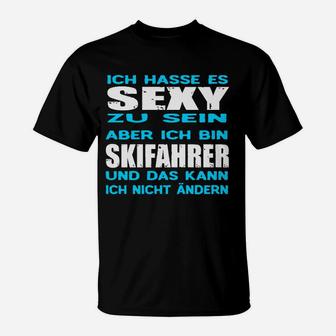 Lustiges Skifahrer T-Shirt Sexy zu sein ist hart, doch ich bin Skifahrer - Herren, Schwarz - Seseable