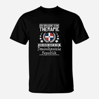 Lustiges T-Shirt Dominikanische Republik Urlaubstherapie, Souvenir - Seseable
