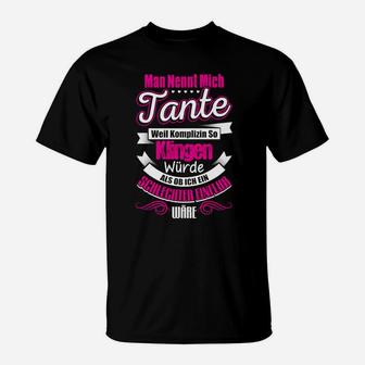 Lustiges Tante Spruch T-Shirt, Komplizin & Kumpel Design - Seseable