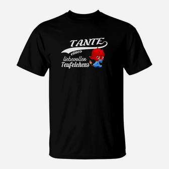 Lustiges Tante T-Shirt mit Teufelchen-Spruch, Geschenkidee - Seseable