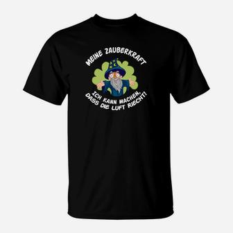 Lustiges Zauberer T-Shirt, Magischer Spruch Luftduft Zauber - Seseable