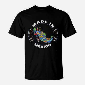 Made In Mexico Vintage Mexico Map T-Shirt - Seseable