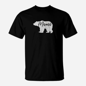 Mama Bear Distressed Mothers Day T-Shirt - Seseable