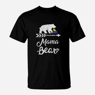 Mama Bear Lgbt Rainbow Pride Gay Lesbian T-Shirt - Seseable