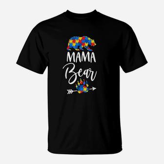 Mama Bear Mommy Mama Puzzle T-Shirt - Seseable