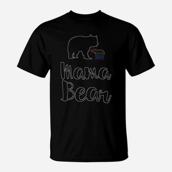 Mama Bear Rainbow Baby Neon T-Shirt - Seseable