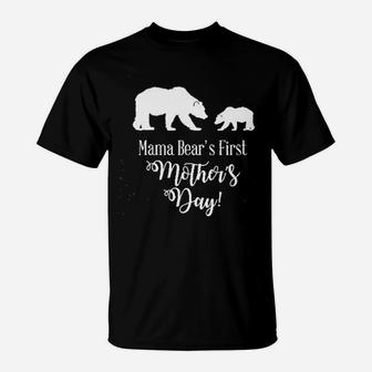 Mama Bears First Mothers Day T-Shirt - Seseable