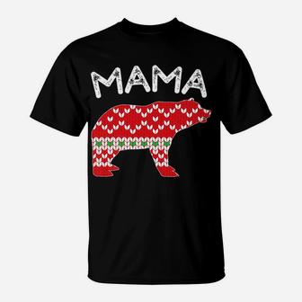 Mama Matching Family Christmas Bear Pajama T-Shirt - Seseable