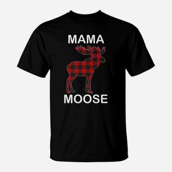 Mama Moose Red Plaid Buffalo Matching Family Pajama T-Shirt | Seseable CA