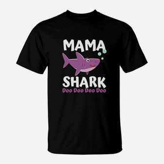 Mama Shark Doo Doo Matching Family Shark T-Shirt - Seseable