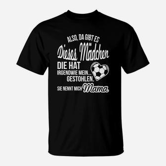 Mama T-Shirt mit Herz und Fußballmotiv, Liebevolles Design - Seseable