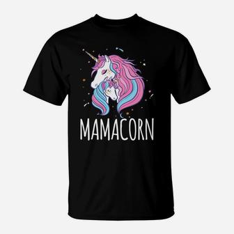 Mamacorn Mama Unicorn Mom And Baby Gift T-Shirt - Seseable