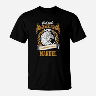 Manuel Name Shirt, Manuel Funny Name, Manuel Family Name Gifts T Shirt T-Shirt | Seseable UK