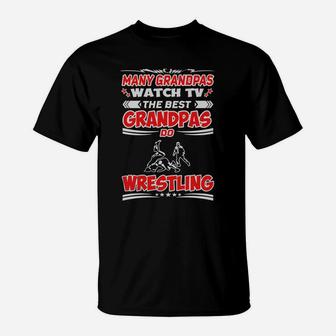 Many Grandpas Watch Tv The Best Grandpas Do Wrestling T-Shirt | Seseable UK