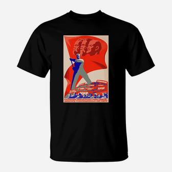 Marxist Revolutionary Vanguard Vintage Ussr Retro Soviet Tee T-Shirt - Seseable
