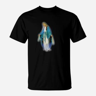 Mary Blessed Mother Catholic T-Shirt - Seseable