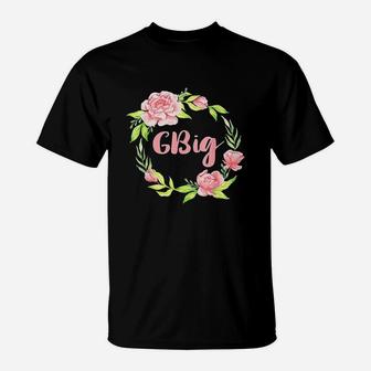 Matching Big Little Greek Family Reveal Sorority Floral T-Shirt | Seseable UK