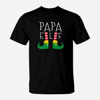 Matching Family Elf Squad Christmas Papa T-Shirt - Seseable
