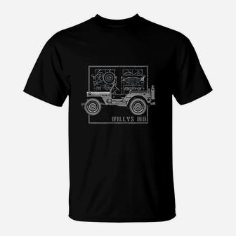 Mb Vintage Off Road Classic Vehicle T-Shirt - Seseable