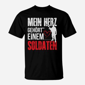 Mein Herz Gehört Einem Soldaten T-Shirt - Seseable