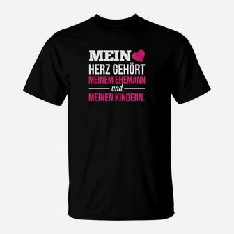 Mein Herz Gehört Meiner Familie T-Shirt - Seseable