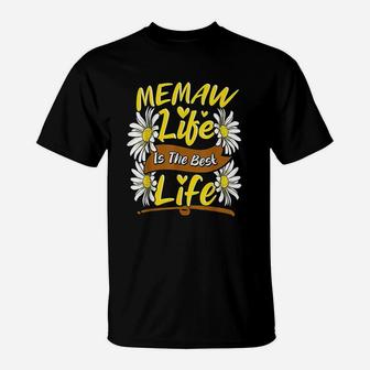 Memaw Life Is The Best Life Cute Memaw Mothers Day Gifts T-Shirt - Seseable