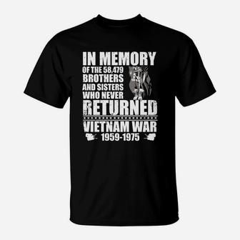 Memorial Day - Never Returned Vietnam War T-Shirt - Seseable