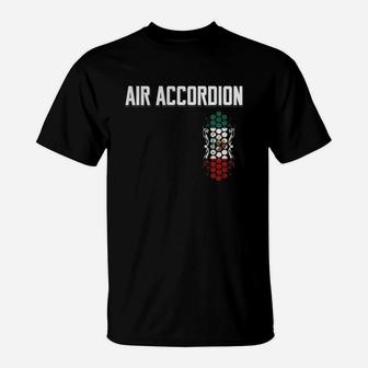 Mens Air Accordion Mexico Black Tshirt From Accordion Mexico T-Shirt - Seseable