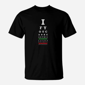 Mens Cool Papa Eye Chart Tes, best christmas gifts for dad T-Shirt - Seseable