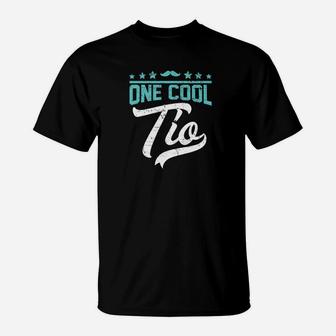 Mens One Cool Tio Uncle Fathers Day Gift T-Shirt - Seseable
