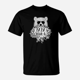 Mens Papa Beard Bear Papa Bear Christmas Gifts Men T-Shirt - Seseable