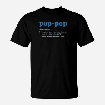 Mens Pop Pop Noun Dictionary Definition Fathers Day Premium T-Shirt - Seseable