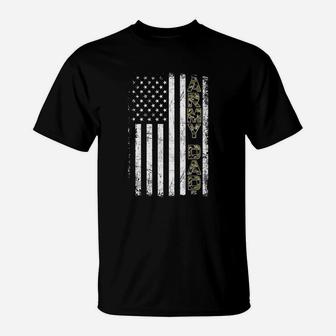 Mens Proud Army Dad T Shirt United States Usa Flag Father Gift T-Shirt - Seseable