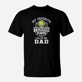 Mens Tennis Dad Shirt Fathers Day Gift Premium T-Shirt - Seseable