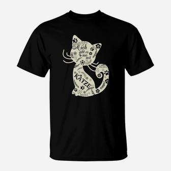 Mich Gibt Es Nur Mit Katze T-Shirt - Seseable