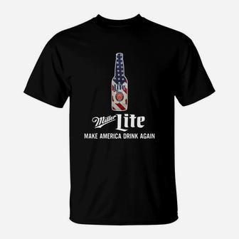 Miller Lite Make America Drink Again T-Shirt - Seseable