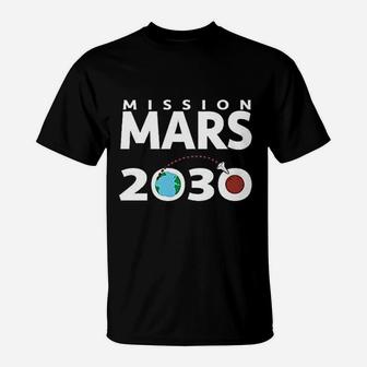 Mission Mars 2030 Space Exploration Science T-Shirt - Seseable