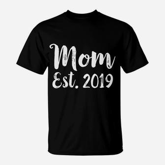 Mom Est 2022 Gift Mothers Day New First Time Mommy T-Shirt - Seseable