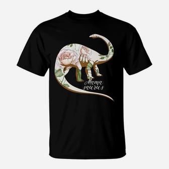 Mom Mama Saurus Brontosaurus Tee T-Shirt - Seseable