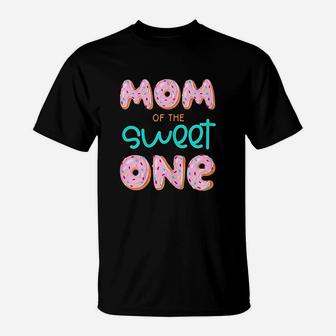 Mom Of Sweet One 1st First Birthday Matching Family Donut T-Shirt - Seseable