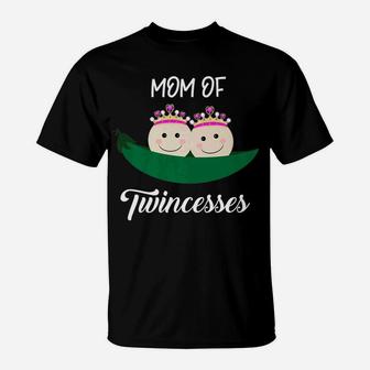 Mom Of Twins Princesses Aka Twincesses Cute For Mother T-Shirt - Seseable
