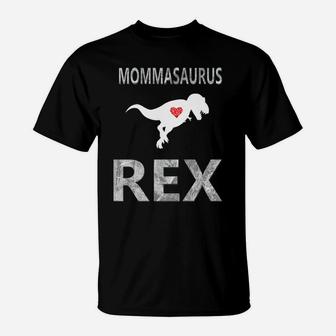 Mommasaurus Rex Cute Dinosaur Mom T-Shirt - Seseable
